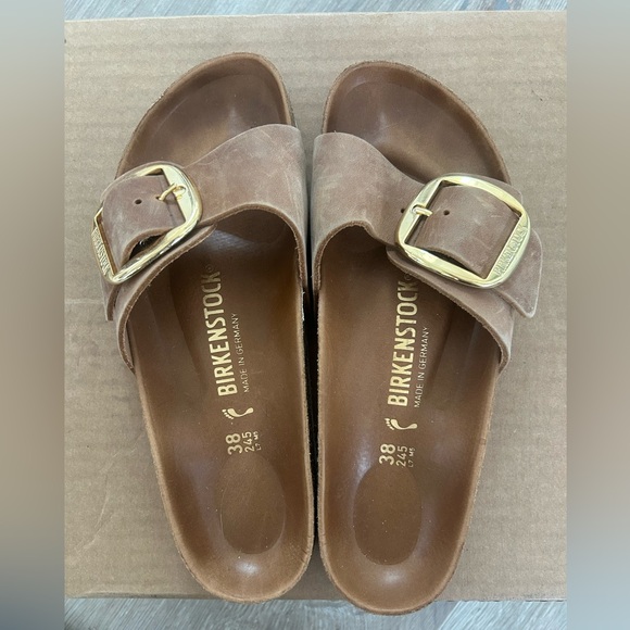 Birkenstock Madrid, Cognac leather, size 38 - Picture 1 of 3